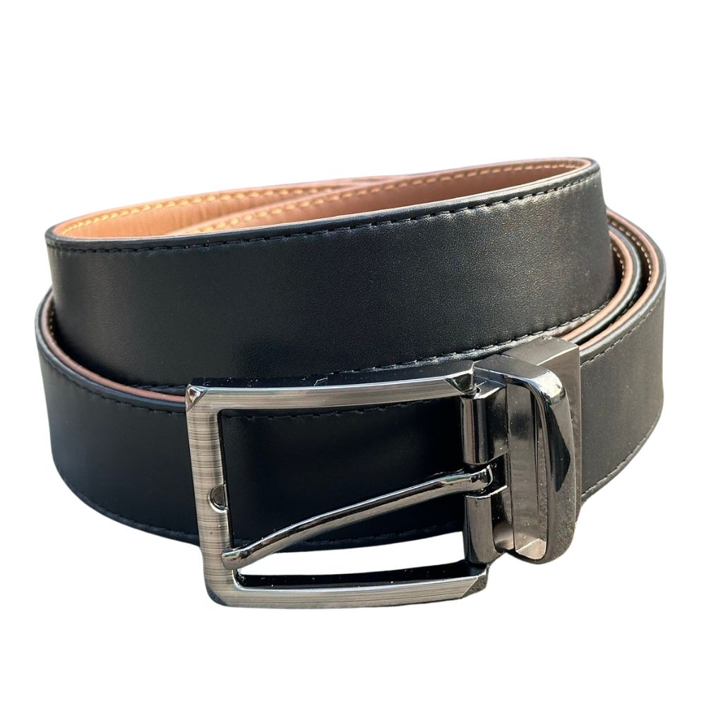 2 in 1 Black Mustard Leather Belt