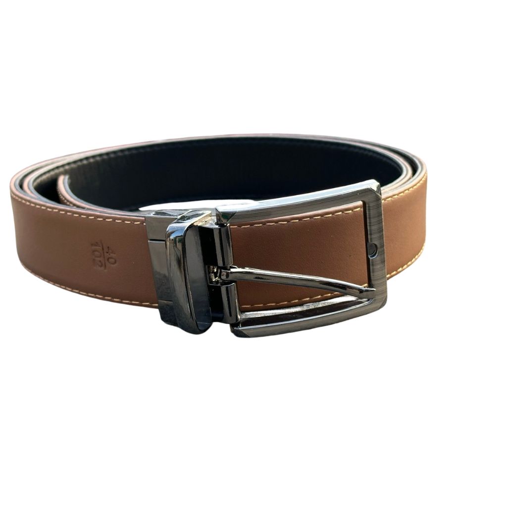 2 in 1 Black Mustard Leather Belt