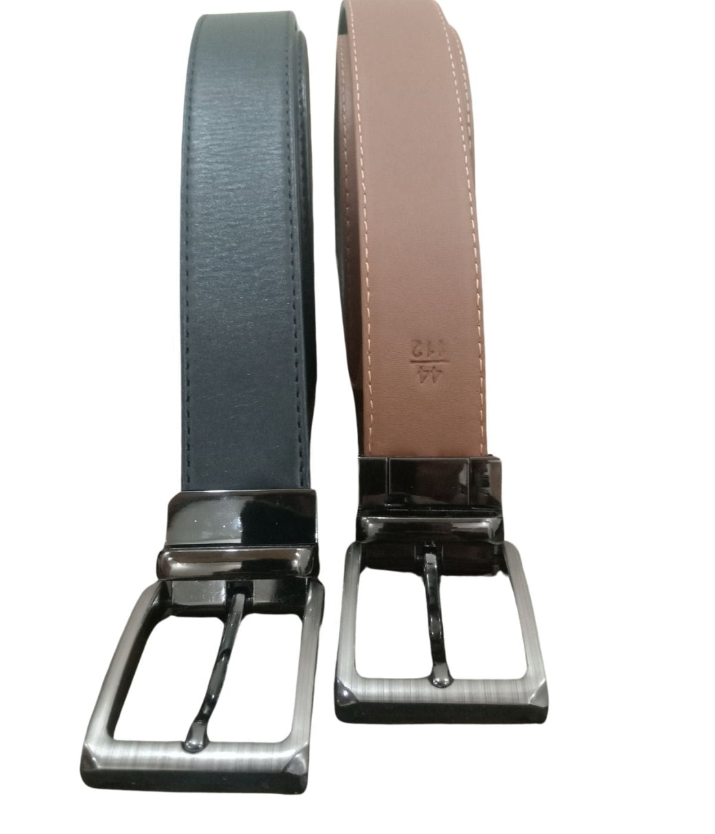 2 in 1 Black Mustard Leather Belt